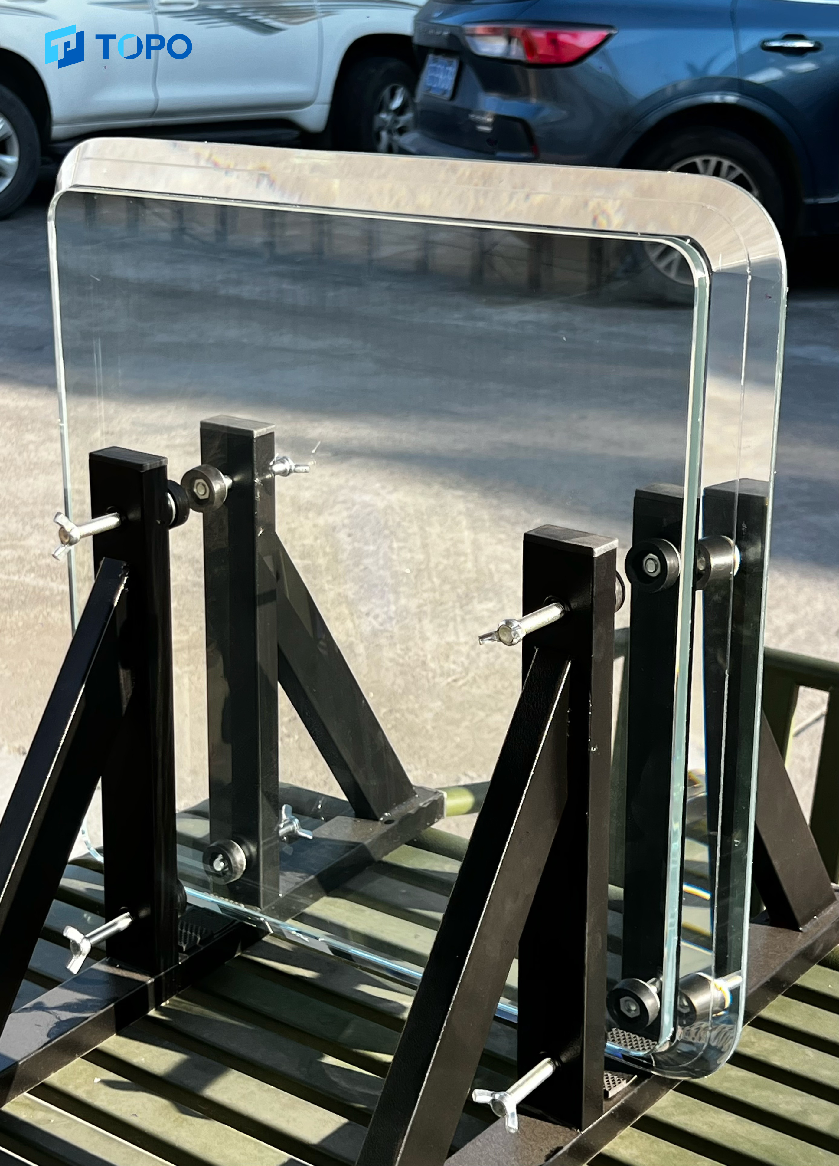 Three-layer Bulletproof Laminated Glass ثلاث طبقات من الزجاج الرقائقي المضاد للرصاص