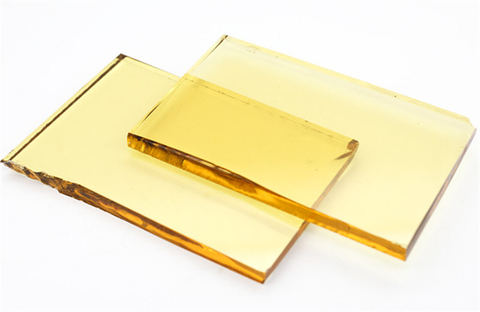 زجاج أصفر ذهبي مقاس 8 مم