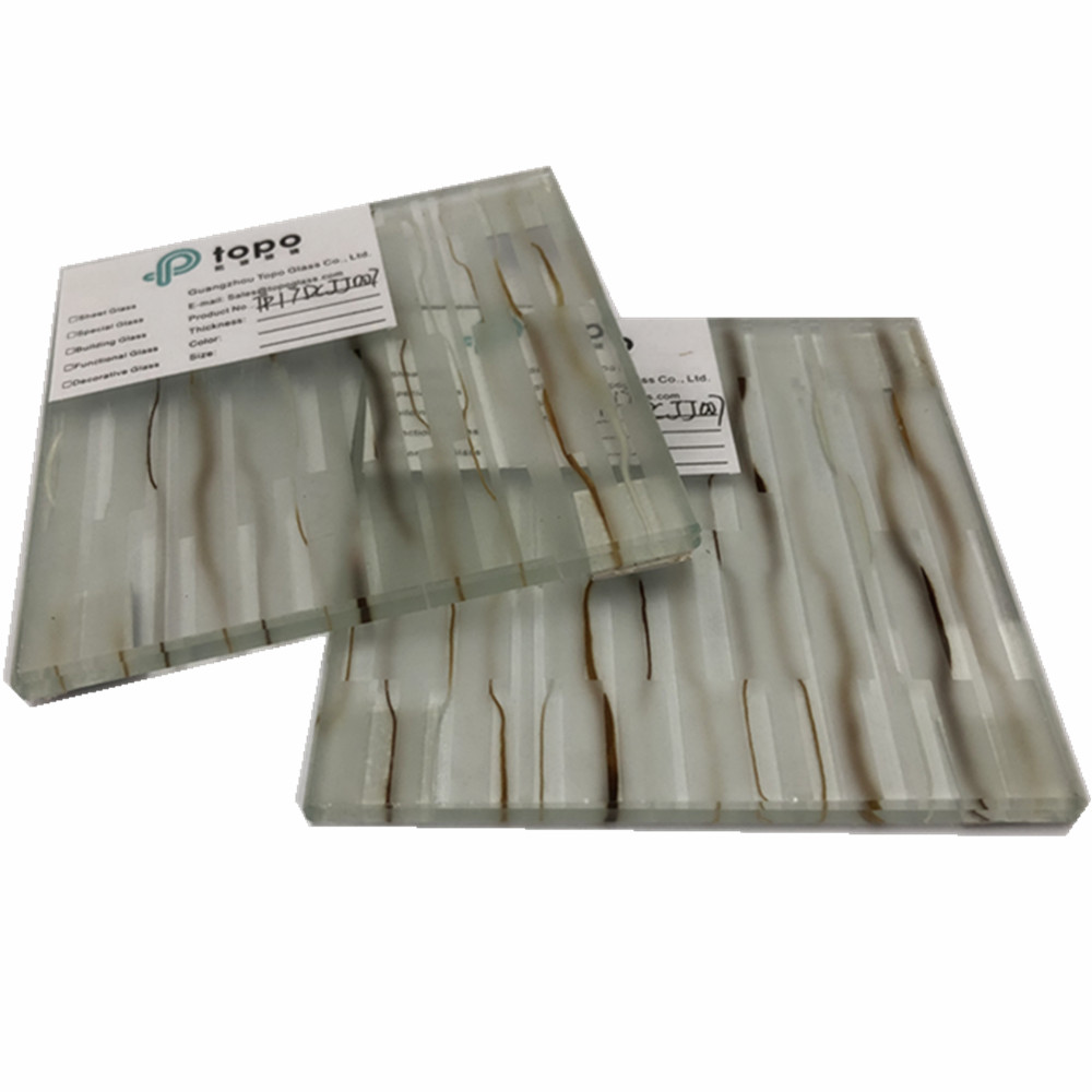 زجاج زخرفي مصفح بشبكة سلكية فائقة الوضوح