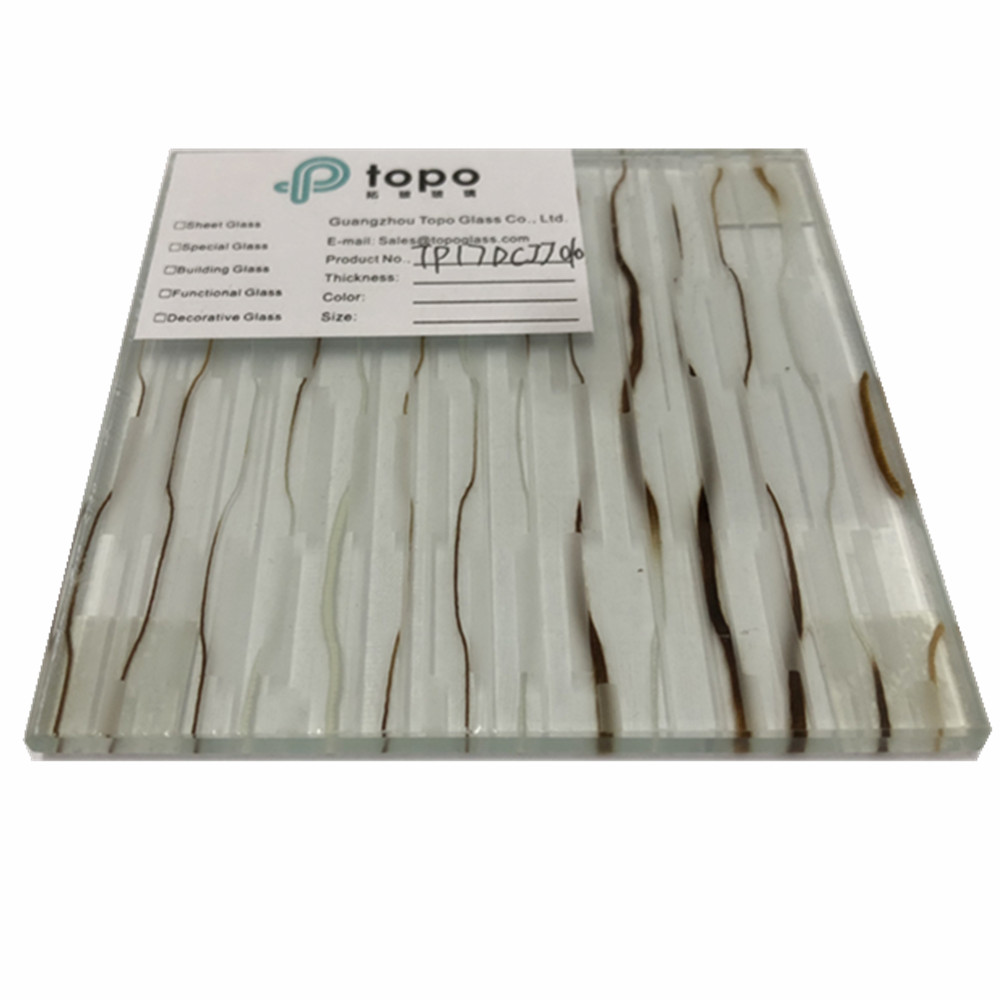 زجاج زخرفي مصفح بشبكة سلكية فائقة الوضوح