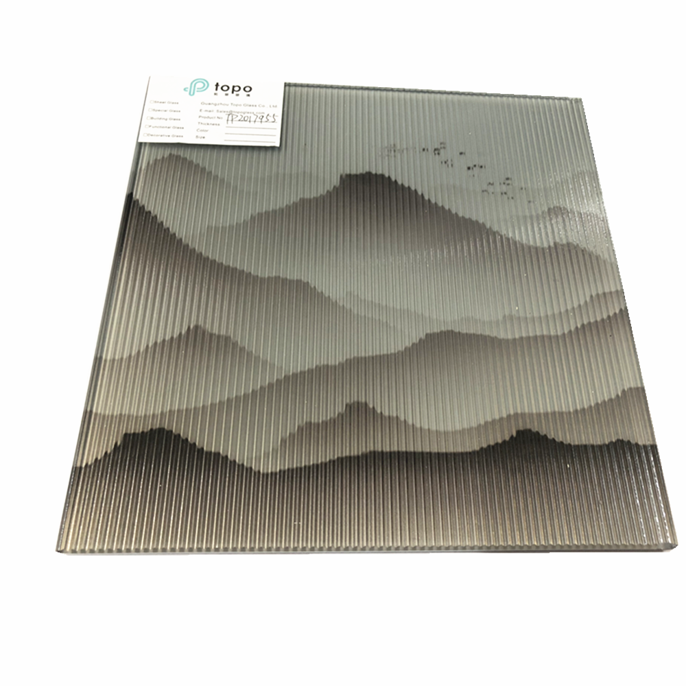 طلاء الجبال والمياه 5 مم + 5 مم زجاج سلكي مصفح