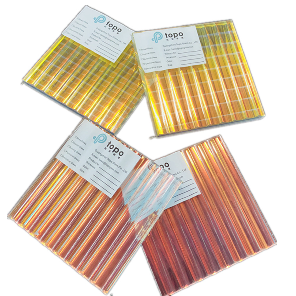 تغيير لون الزجاج الرقائقي المجسم