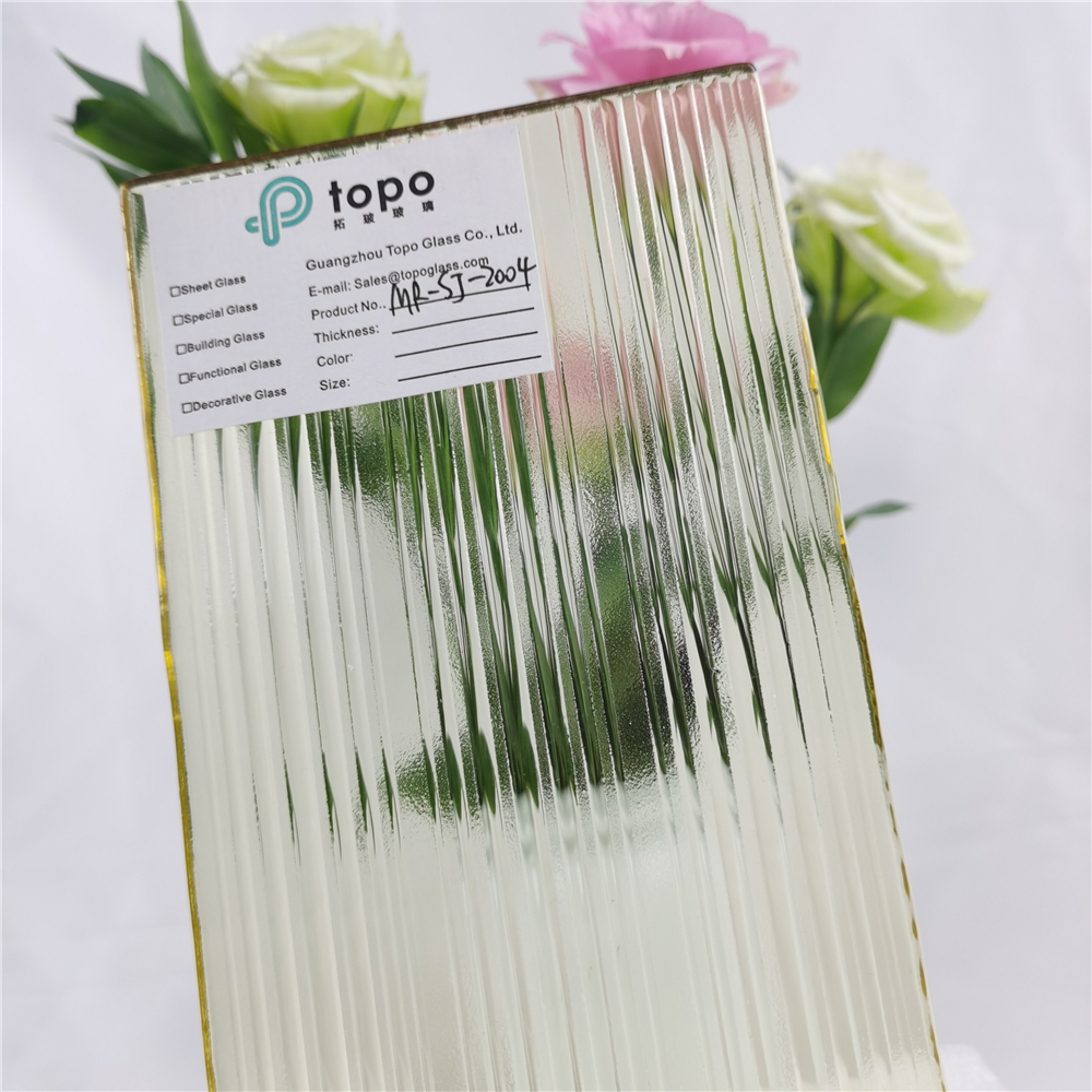 زجاج زخرفي للخصوصية للحمام باللون الأصفر الذهبي مقاس 5 مم - 15 مم