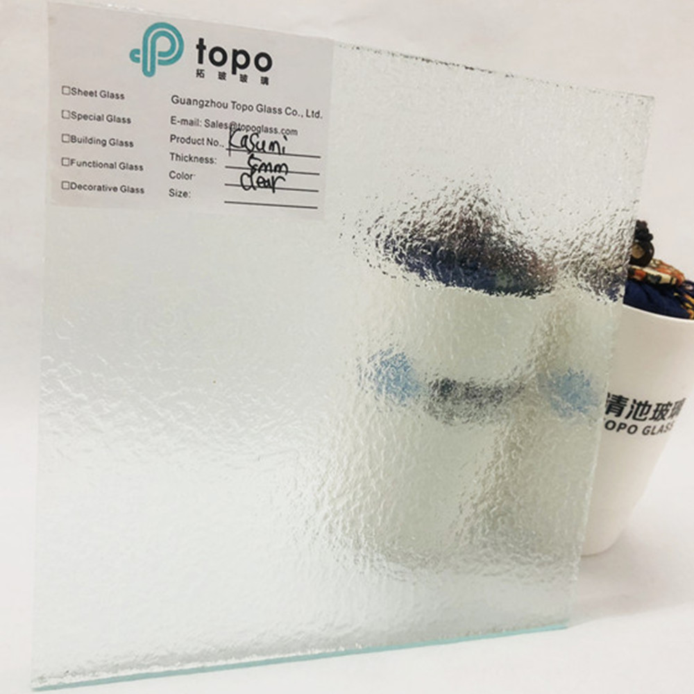 3 مم 4 مم 5 مم زجاج نمط كاسومي الشفاف