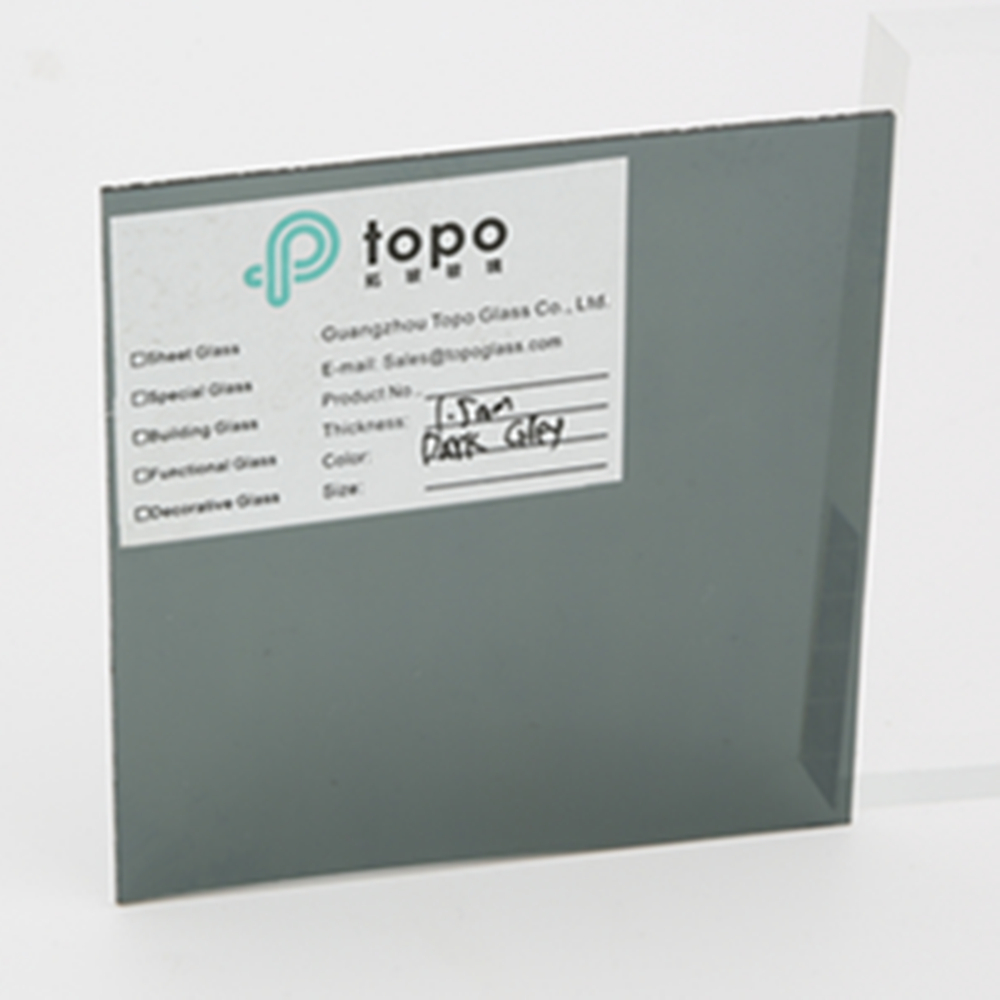 أقل من 2 مم ملون أخضر / أزرق / برونزي / أسود / وردي / رمادي صفائح زجاجية رقيقة جدًا