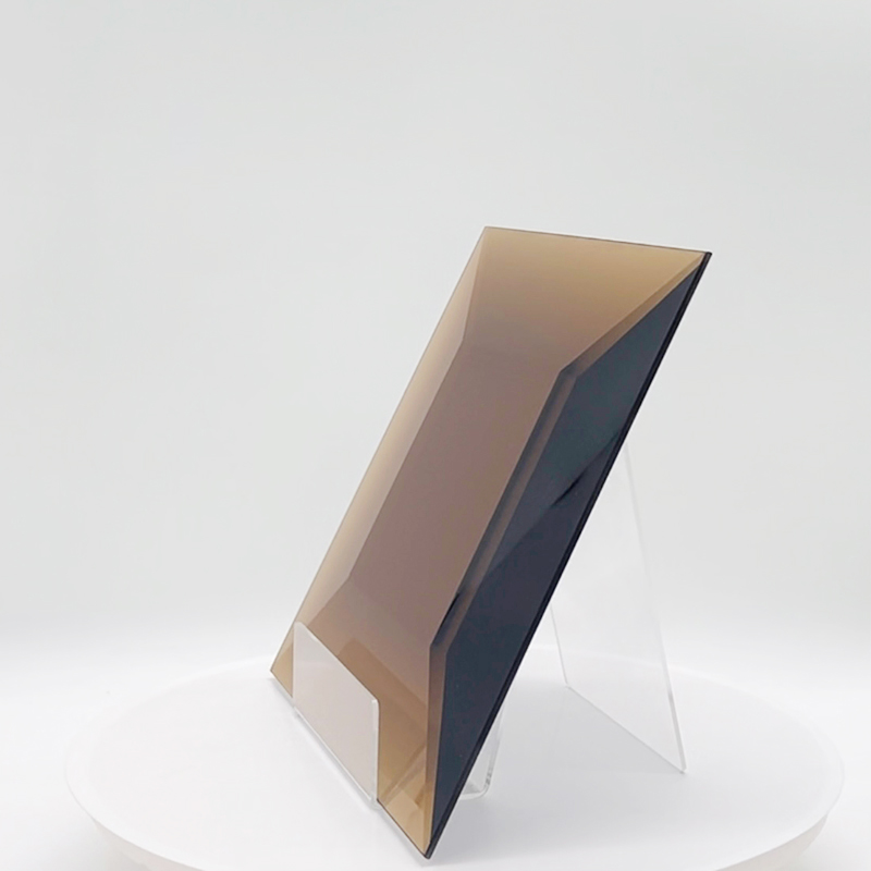 زجاج داخلي مزخرف بمرآة مشطوفة