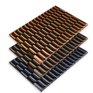 اللون البرونزي المصبوب بالزجاج المحدب الساخن الذائب لديكور الحائط