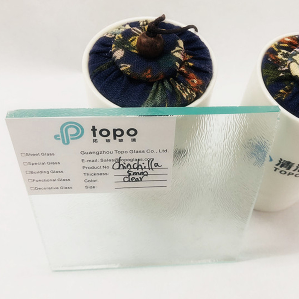 3 مم 4 مم 5 مم الزجاج الشفاف منقوشة شينشيلا