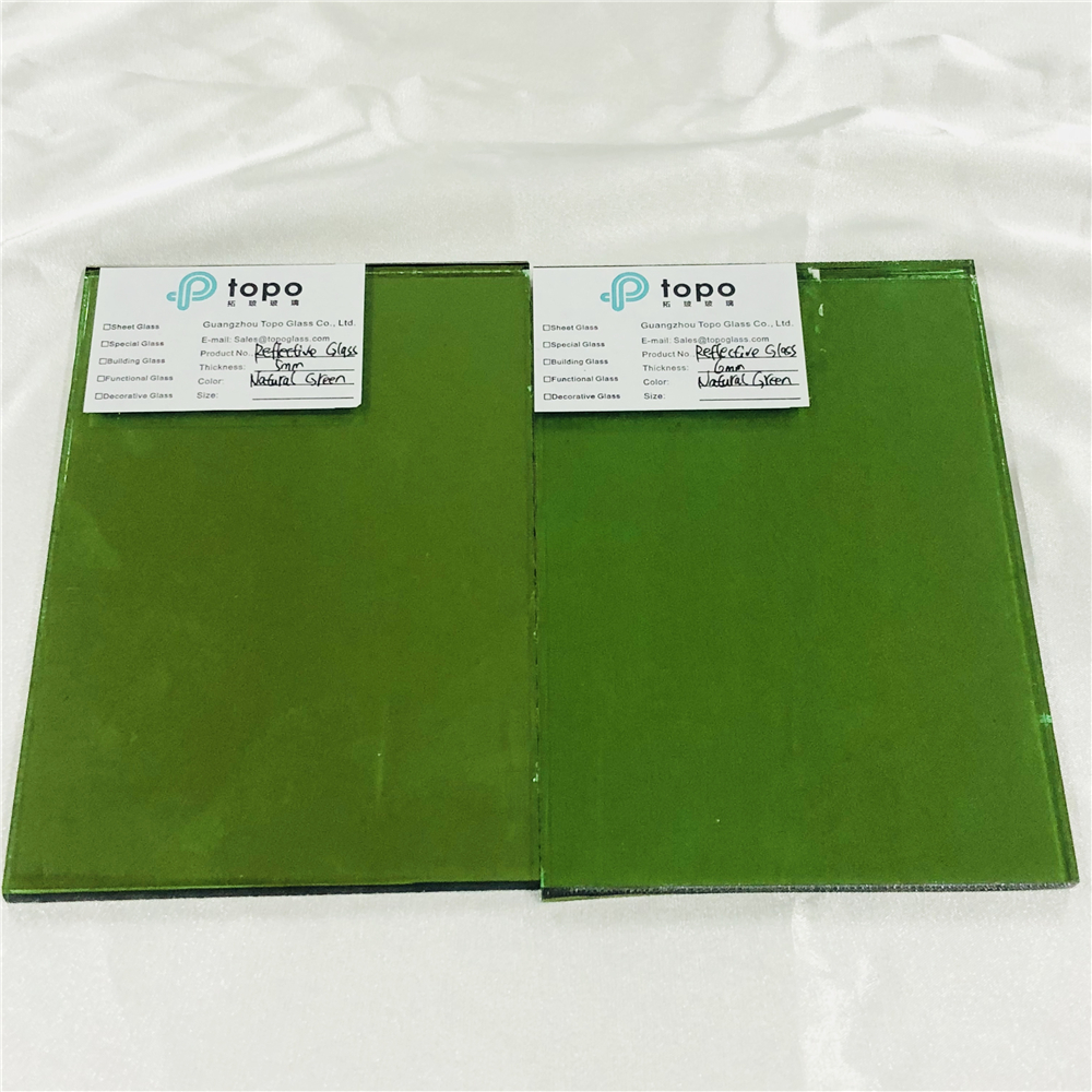 4 مللي متر 5 مللي متر 6 مللي متر 8 مللي متر 10 مللي متر 12 مللي متر زجاج عاكس مطلي باللون الأخضر الطبيعي