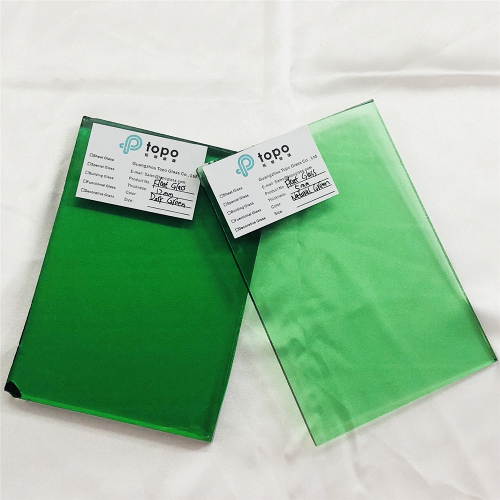 4 مم 5 مم 6 مم 8 مم 10 مم 12 مم الزجاج المصقول الأخضر الطبيعي