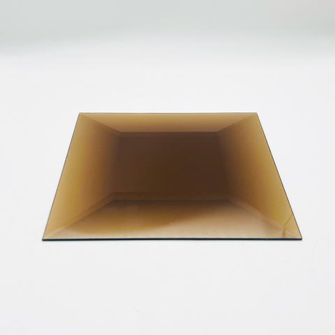 زجاج داخلي مزخرف بمرآة مشطوفة