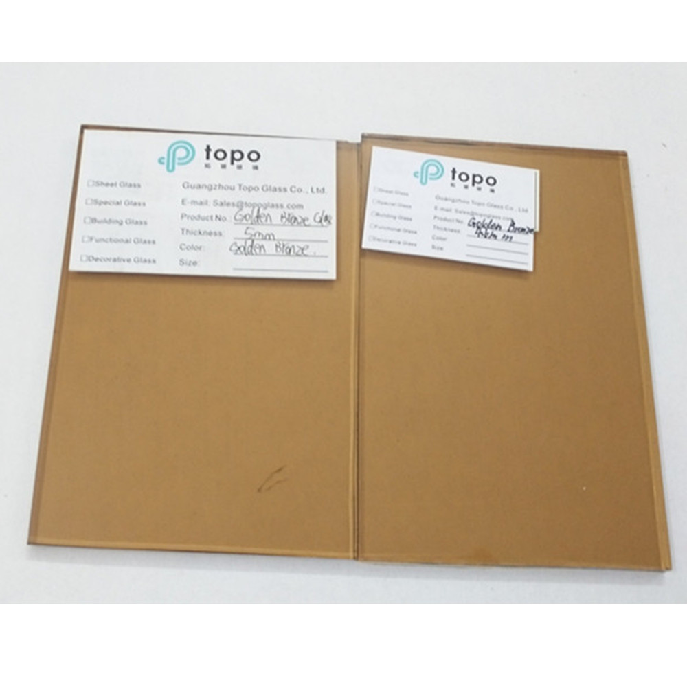 4 مللي متر 5 مللي متر 6 مللي متر 8 مللي متر 10 مللي متر 12 مللي متر الزجاج البرونزي الذهبي المصقول