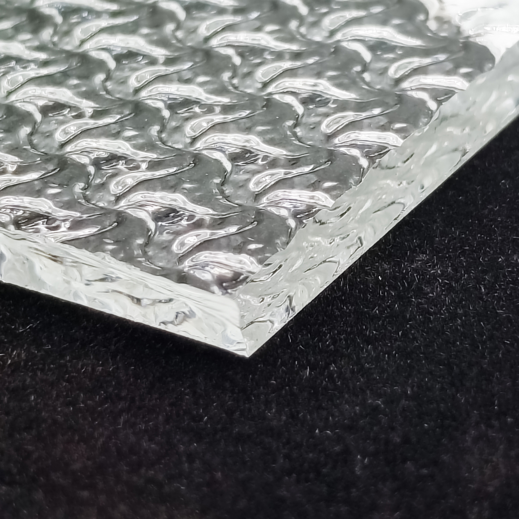 زجاج منقوش بنمط نجمة فائق الوضوح