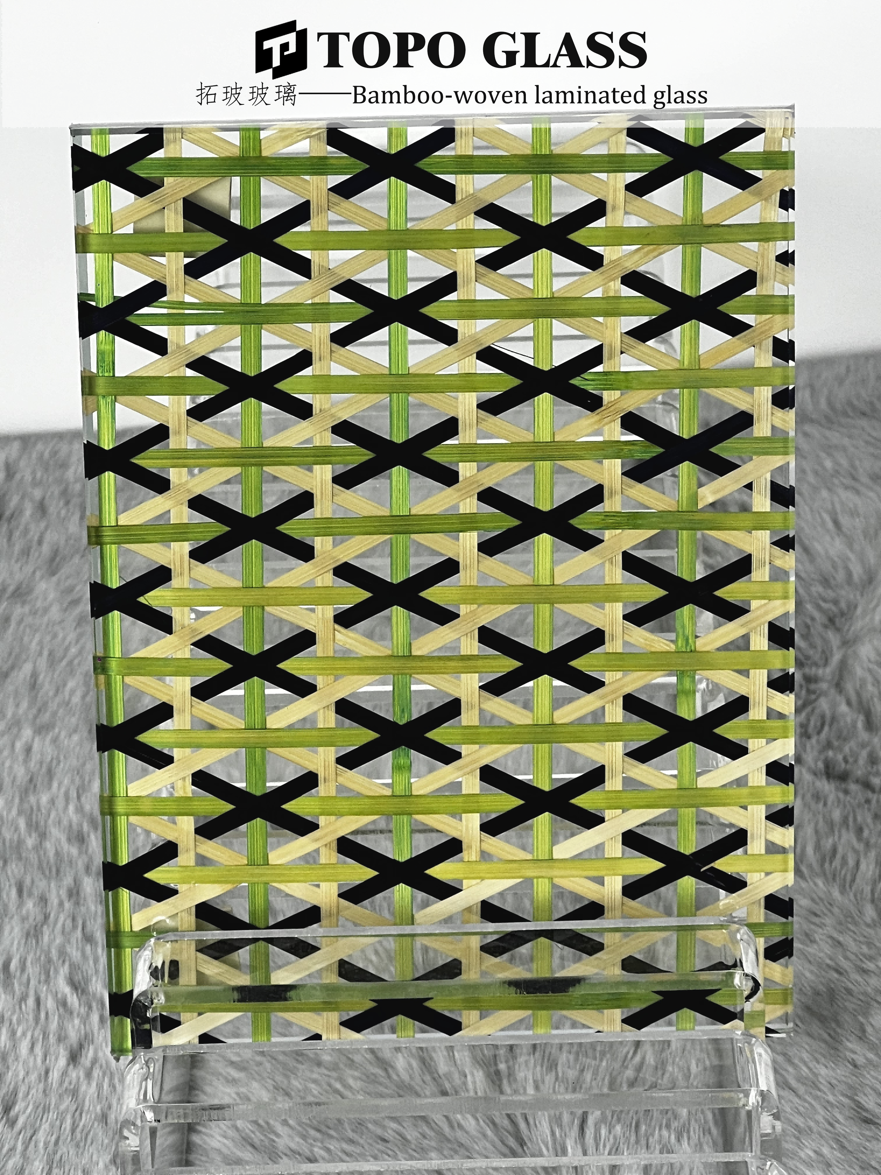 زجاج مصفح منسوج من الخيزران