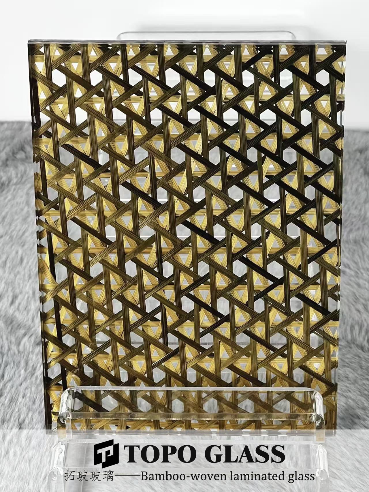 زجاج مصفح منسوج من الخيزران