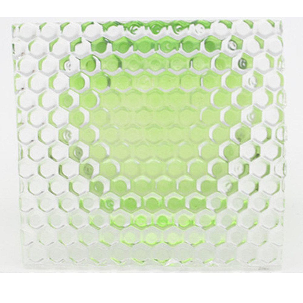 6 مم 8 مم زجاج فائق الوضوح ومنخفض الحديد بنمط اللؤلؤ الليلي