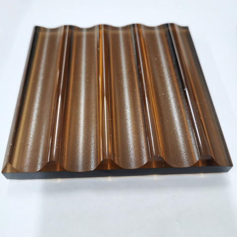 زجاج أسطواني صغير شفاف/فائق الوضوح مقاس 6 مم منقوش بالذوبان الساخن