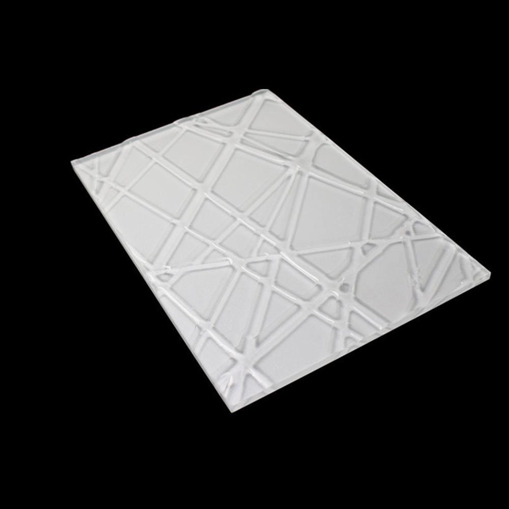 أنماط متقاطعة واضحة/فائقة الوضوح من الزجاج الساخن الذائب