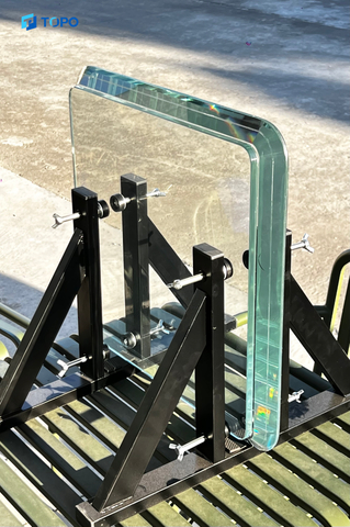 زجاج مصفح مضاد للرصاص ثلاثي الطبقات