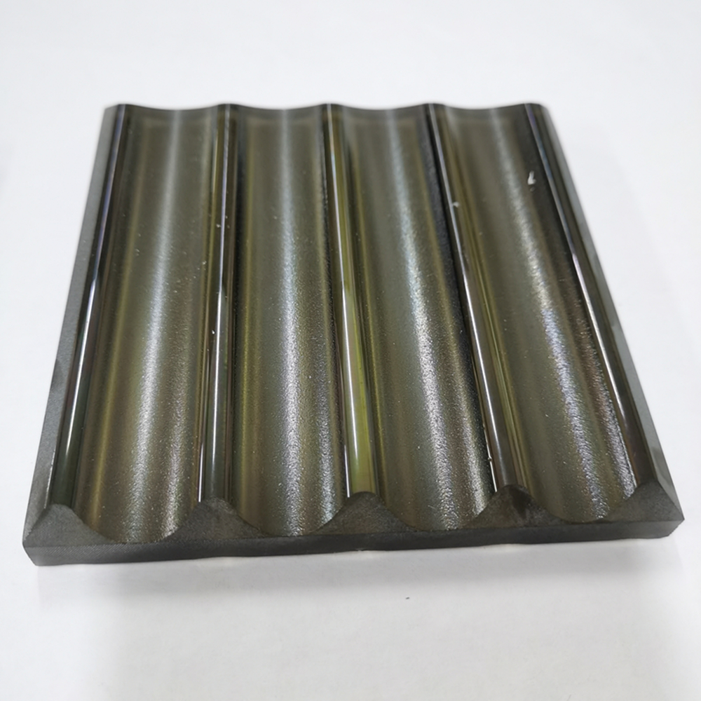 زجاج أسطواني صغير شفاف/فائق الوضوح مقاس 6 مم منقوش بالذوبان الساخن