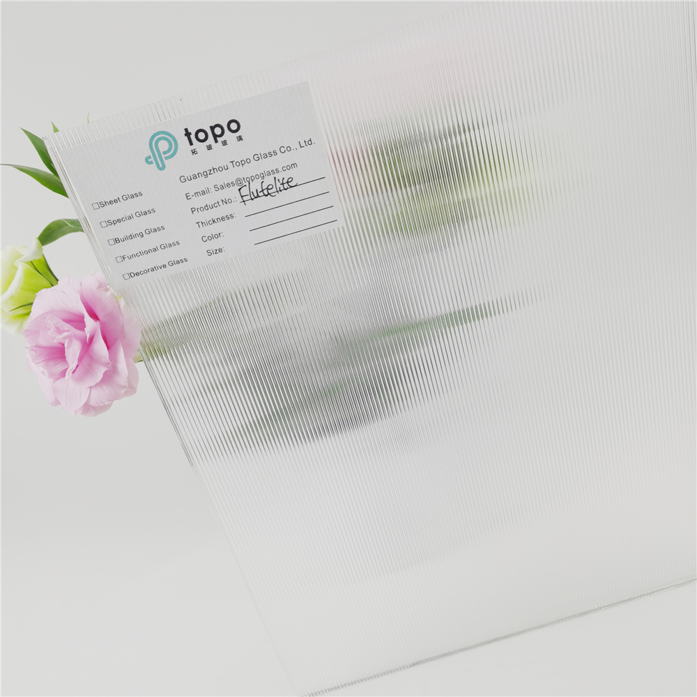 3 مللي متر 4 مللي متر 5 مللي متر 6 مللي متر 8 مللي متر فائق الوضوح منخفض الحديد نمط الزجاج الفلوتليت-S