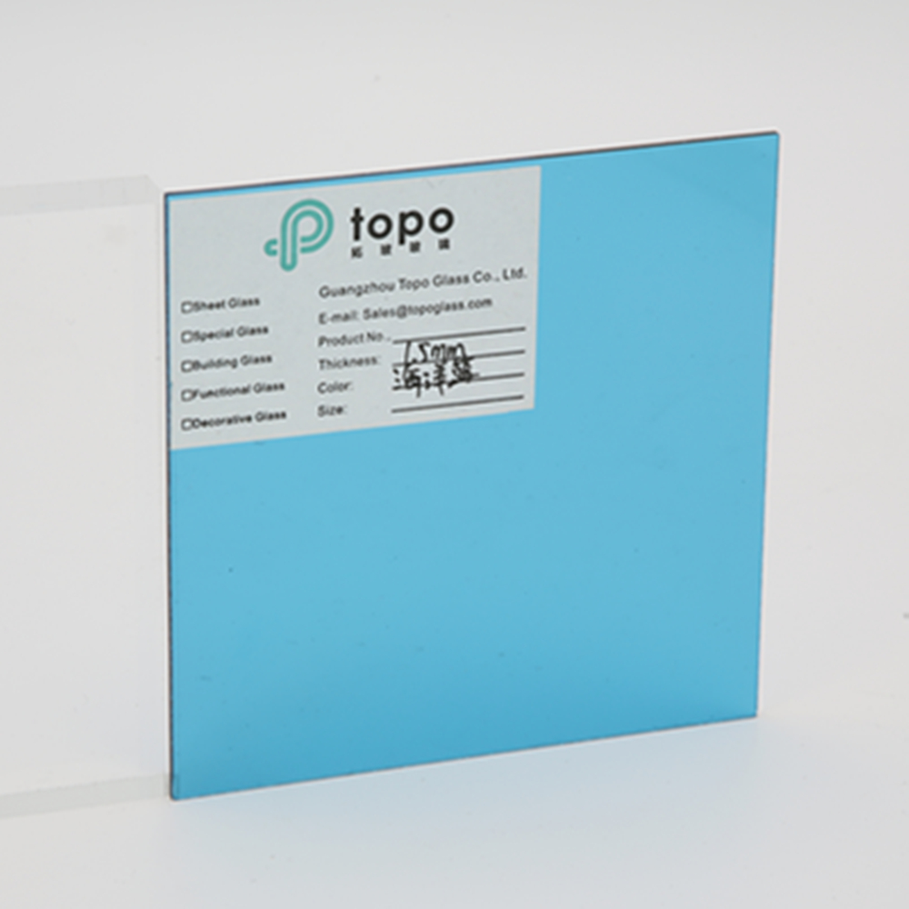 أقل من 2 مم ملون أخضر / أزرق / برونزي / أسود / وردي / رمادي صفائح زجاجية رقيقة جدًا