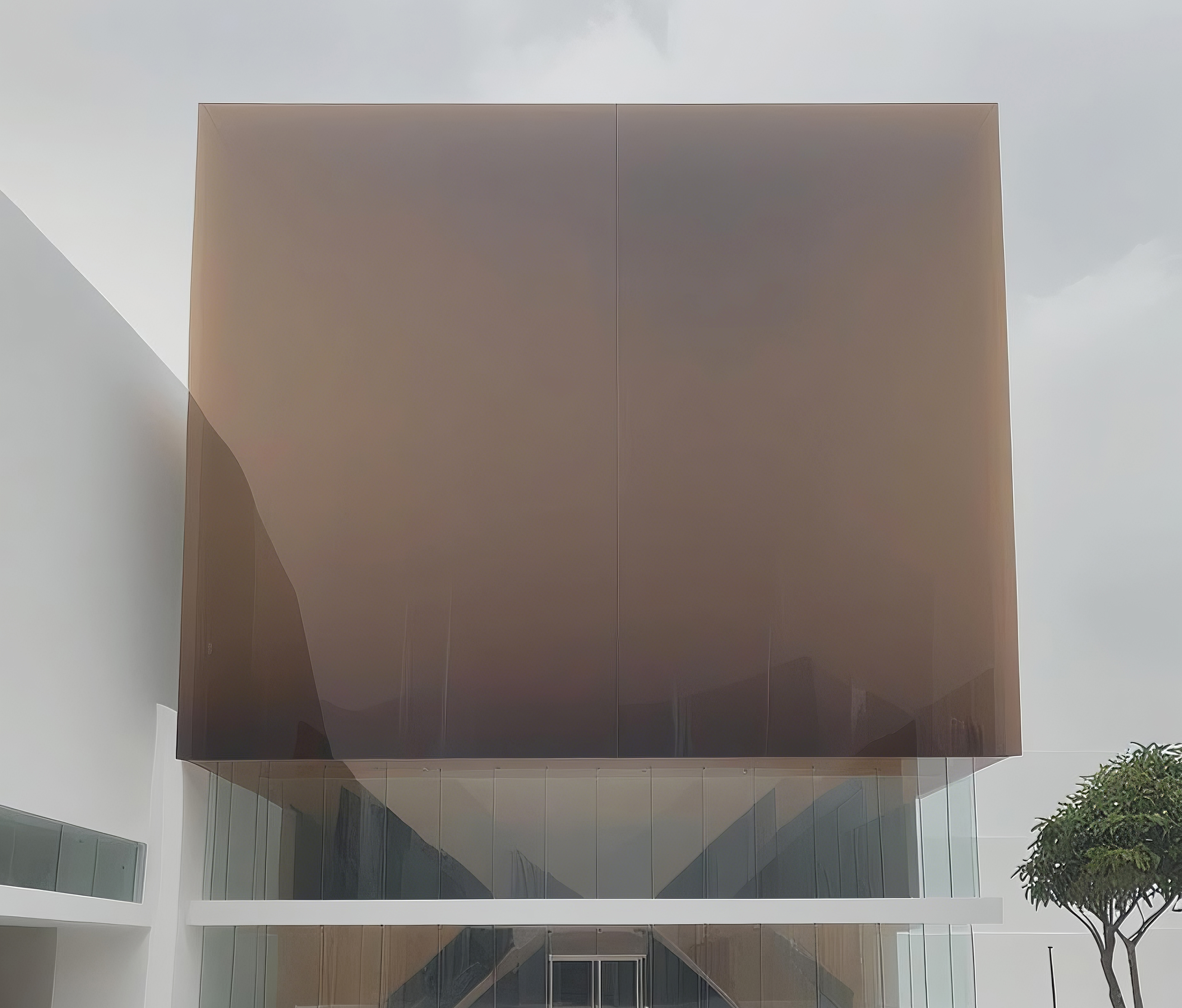 زجاج داخلي مزخرف بمرآة مشطوفة