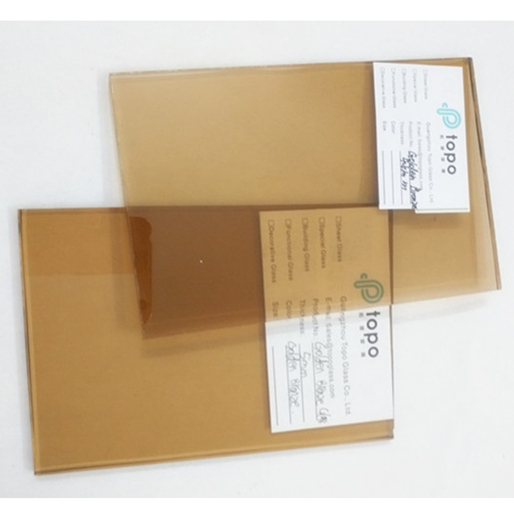 4 مللي متر 5 مللي متر 6 مللي متر 8 مللي متر 10 مللي متر 12 مللي متر الزجاج البرونزي الذهبي المصقول